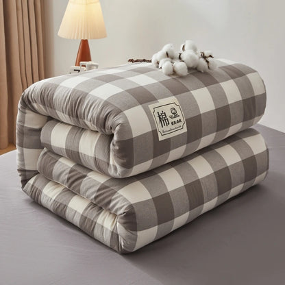 nordic quilt cotton 100% double bed comforters winter comforters King size duvet 220x240 cm winter Plaid comforter queen single
