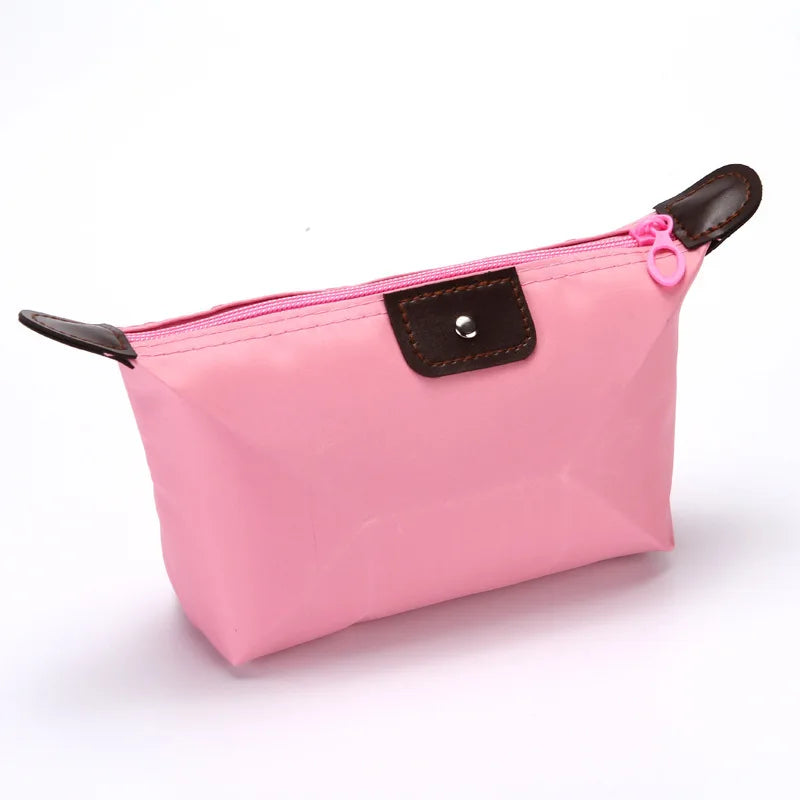 Portable Cosmetic Bag For Women Colorful Waterproof New Travel Dumpling Storage Bags Mini Cute Toiletry Makeup Tote Bags Purses.