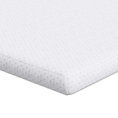 Comfortable White Mattress Pad 90x200cm Soft Polyester Jacquard Fabric Bedding Essential.