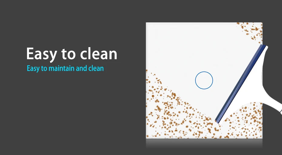 Ubaro eu/uk standard kristall gehärtetes glas wand paneel licht berührungs schalter led anzeige sensor elektrische taste 1/2/3gang 220v.