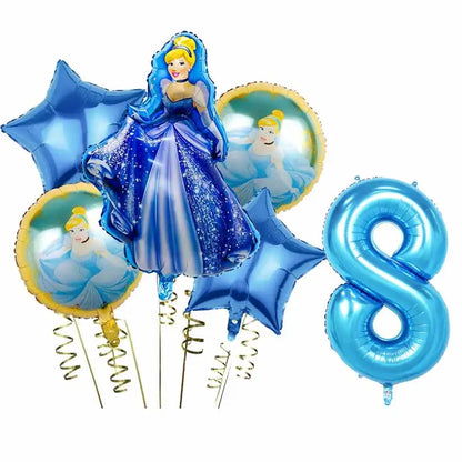 Disney Cinderella Geburtstag Dekoration Party Liefert Hintergrund Geschirr Set Luftballons Dekoration Party Gefälligkeiten Für Kinder Geburtstag