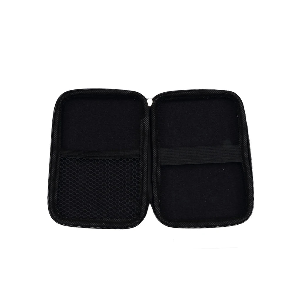2.5 Inch HDD Box Bag Case Portable Hard Drive Bag for External Portable HDD hdd box case Cable storage Bag Protection Black/Blue.