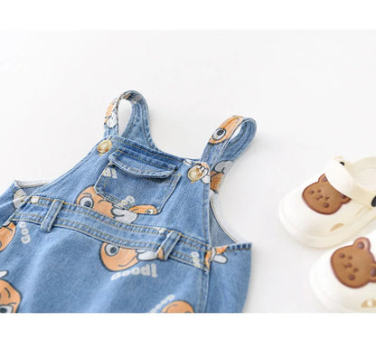 2 Stück Sommer Kinder Baby Denim Bodysuit und Mützen Anzüge einteilige Unisex Kleinkind Jungen Mädchen weiche Jeans Kleidung Jeans Sprung anzüge
