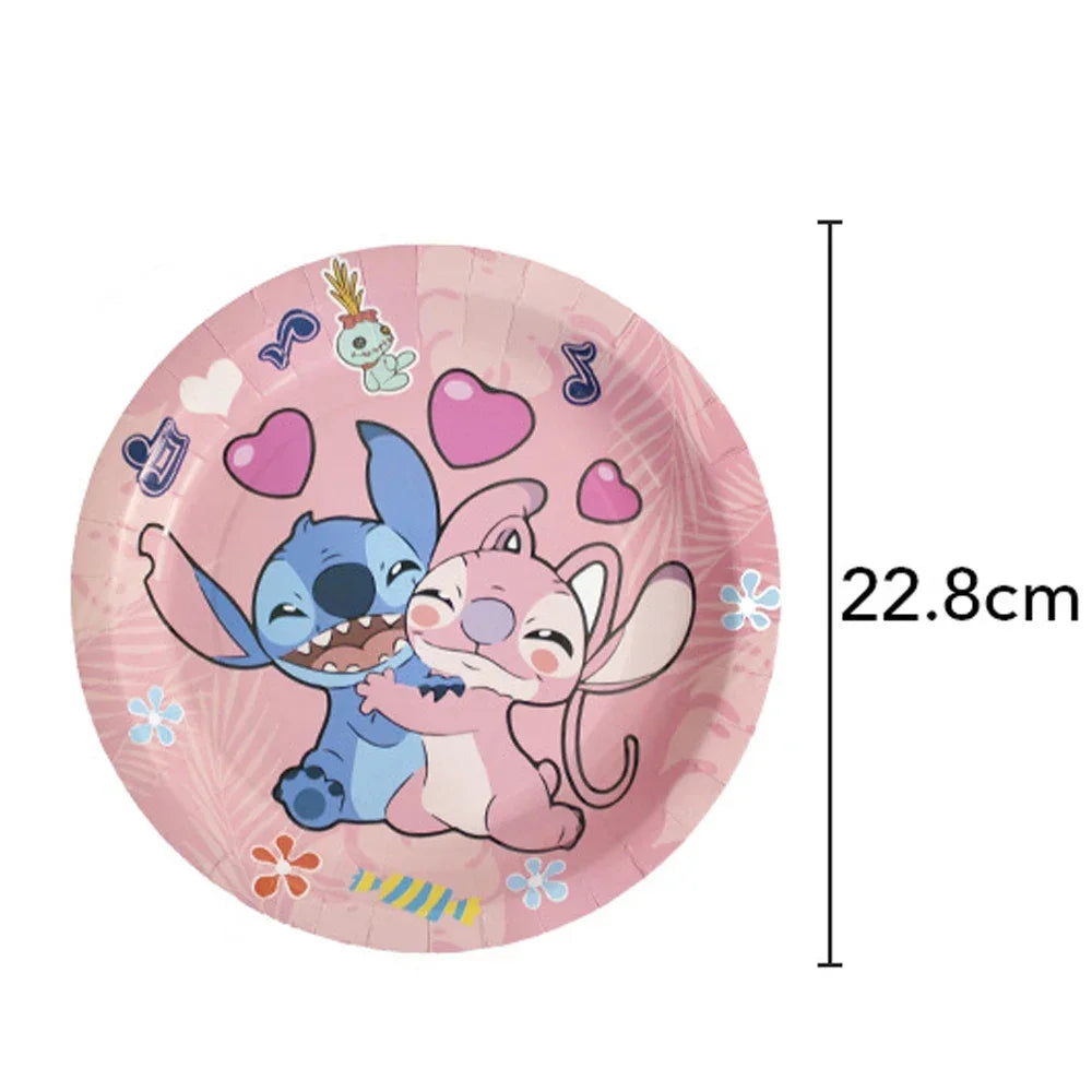 Niedliche Cartoon-Lilo und Stitch-Luftballons, alles Gute zum Geburtstag, Party, Babyparty, Dekorationen, Kindergeschenke, Einweggeschirr.