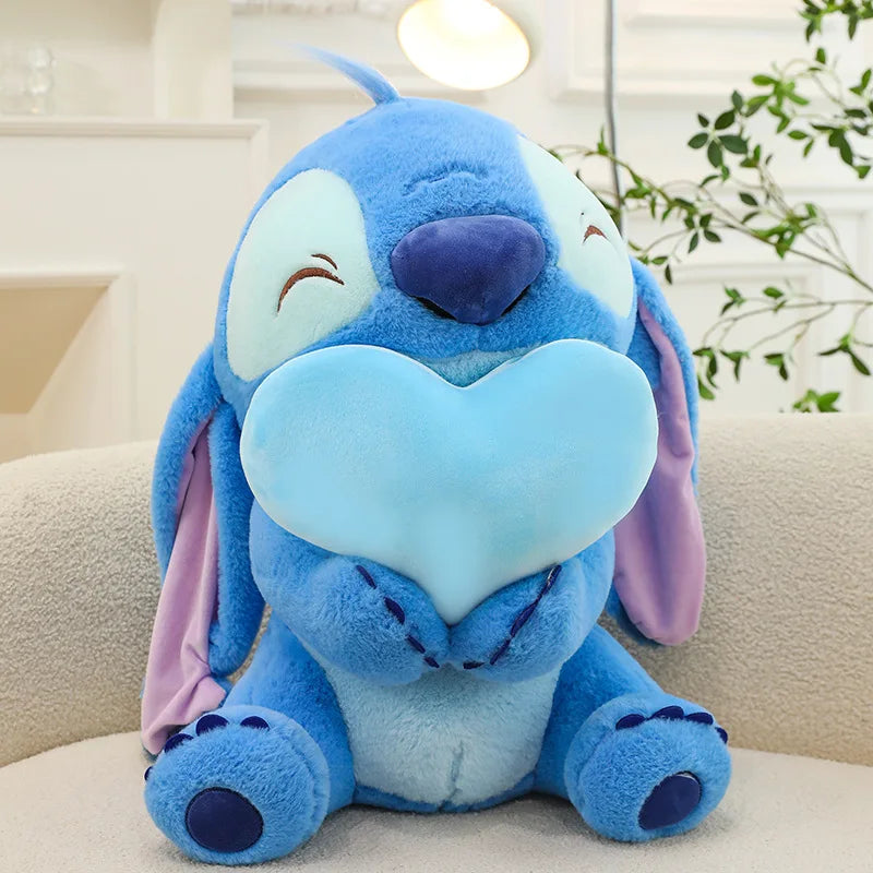 20-40cm Anime Cartoon Pink Angel Series Lilo & Stitch Doll Cute Hug Duck Stitch Plush Toy Soft Stuffed Kawaii Kid Birthday Gift.