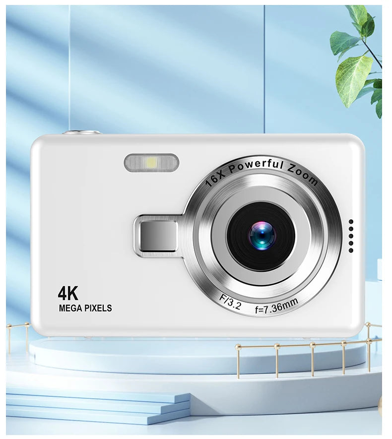 High Definition 6800W4K Pixel Digital Camera Video Recording Beauty Camera Student Camera CCD 16x Zoom with Wifi Compact