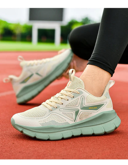 Men's Running Shoes Marathon Breathable Lightweight Women's Comfortable Casual Athletic Nonskid Walking Sports Sneakers