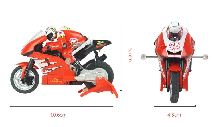 RC1:32 high-speed motor simulation shock absorber Race motorcycle charging 2.4Ghz Parent-child interactive boy's holiday toy.