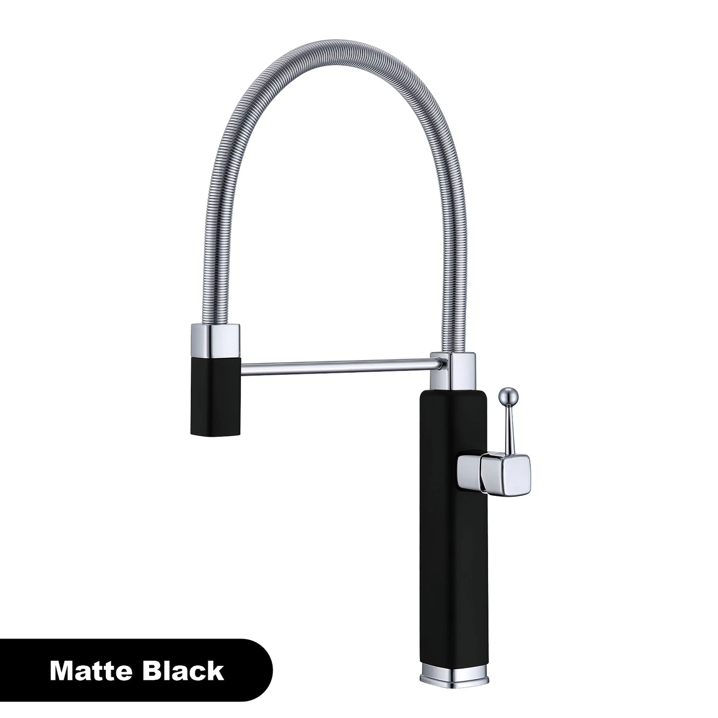 Modern red brass kitchen faucet with single handle and single hole ceramic valve core, hot and cold water pull-out sink Mixer