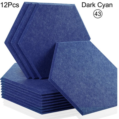 Hexagon 12 Pcs Sound Absorbing Panels Acoustic Wall Absorcion For Home Recording Studio Acoustic Insulator Door Sealing Strip