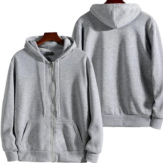 Reiß verschluss Hoodies Herbst Winter Herren neue Langarm Kapuze Sweatshirt Mode lässig männliche Outfit Sportswear Loose Fit Kleidung