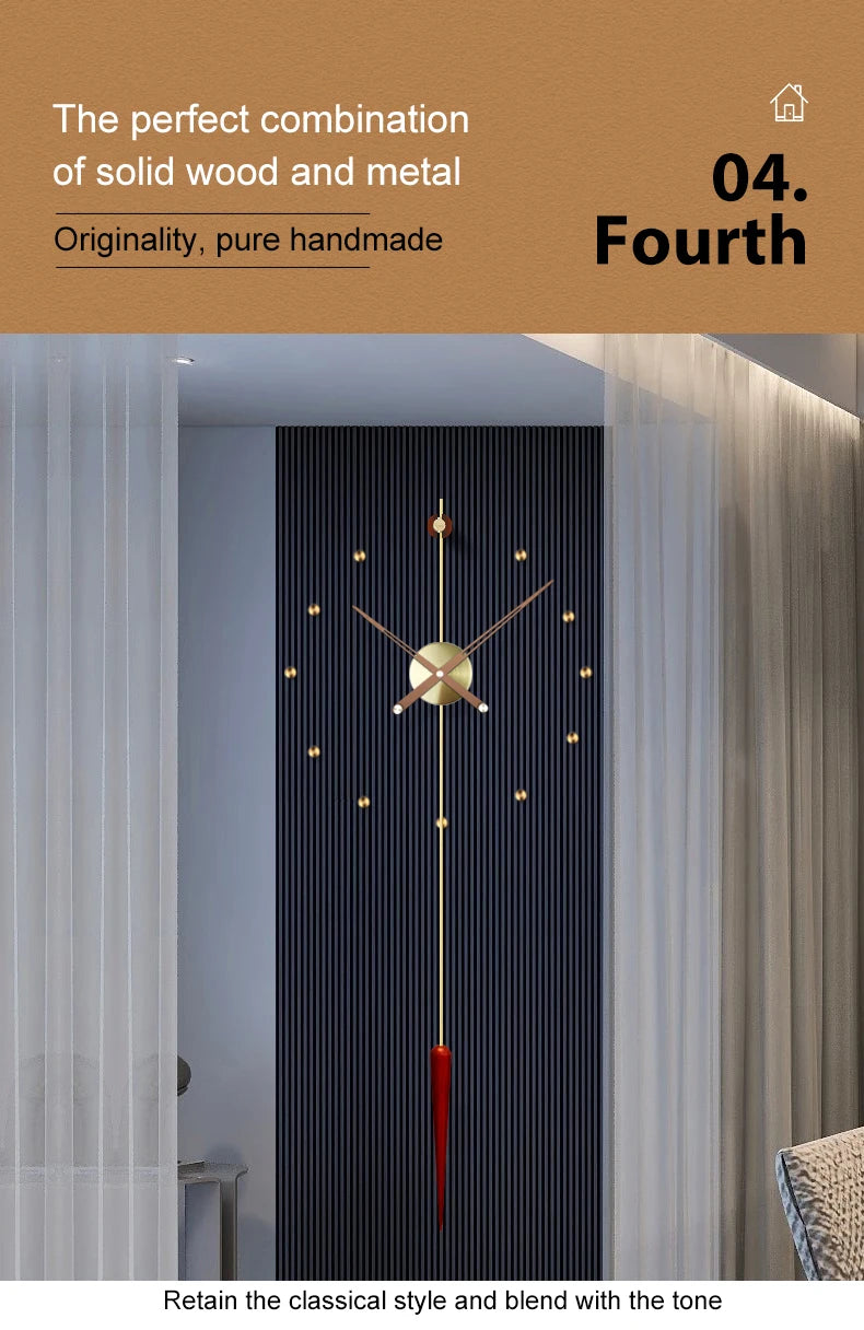 Spanien Große Wanduhr Modernes Design Metall Luxus Wand Uhren Uhren DIY Wohnkultur Stille Wohnzimmer Orologi Da Parete Geschenk