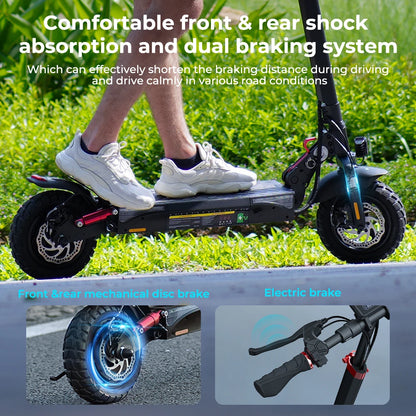 iScooter ix3 Foldable Adult Electric Scooter E-Scooter 40 KM/H Electric Kick Scooter 800W Skateboards 48V 10Ah Kickboard.