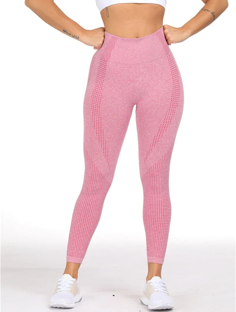 Vital Seamless Leggings Women High Waist Yoga Pants Tummy Control Workout Slim Hip Up Stretchy Leggings Booty Sport Tights.