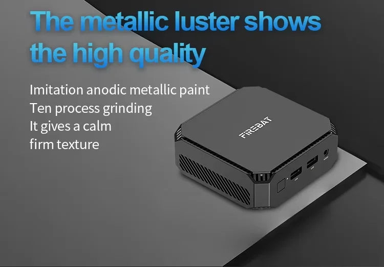 FIREBAT T2 Mini PC Intel N150 CPU Windows 11 DDR4 16GB RAM 512GB SSD WIFI5 BT4.2 Desktop Computer HDMI USB Port.