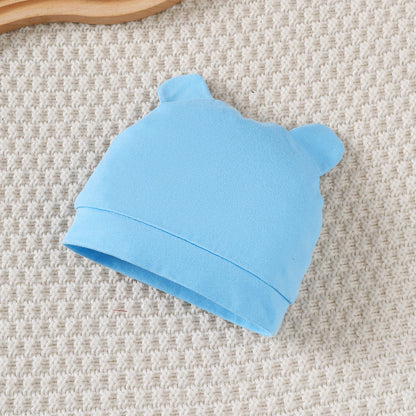 Newborn Baby boy Set Little bear Long sleeved Jumpsuit+Long Pants+Hat+Socks 4Pcs/Set 0-9 Month Baby boy Spring and Autumn Set.