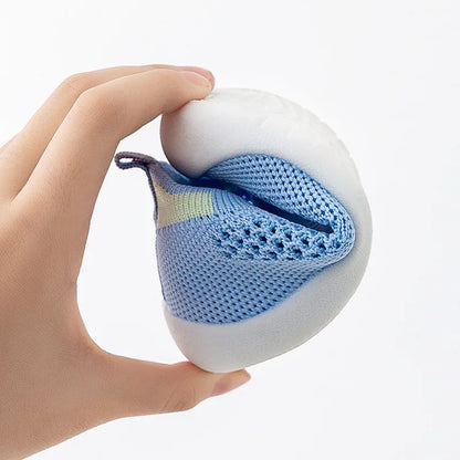 Spring Popular New Baby Shoes Mesh Knit Breathable Kid Girls Boys 0-3T Summer Slip-On Casual Sneakers Toddler Non-Skid Prewalker.