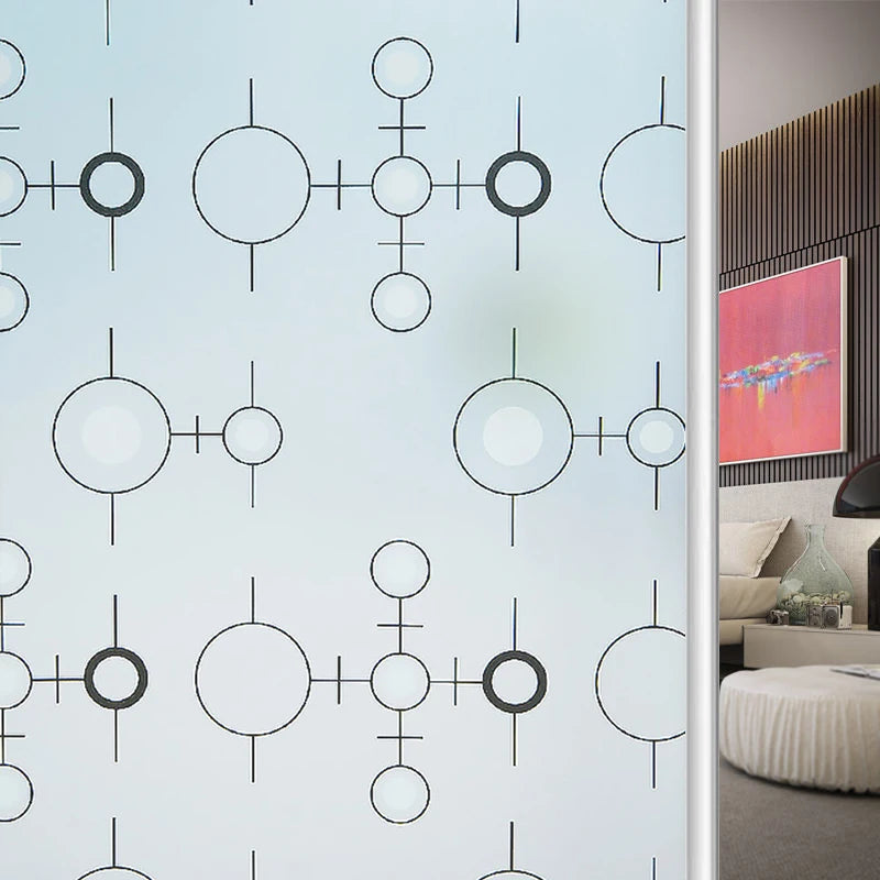 Frosted Self Adhesive Glass Window Film Privacy Protection Vinyl for Stained Glass Window Sticker Heat Insulation.