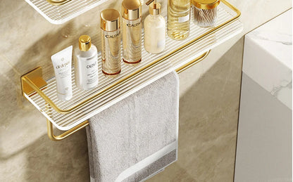 Punch-freies Luxus Badezimmer Regal Regale Wand Shampoo Kosmetische Lagerung Rack Für Küche Halter Platz Acryl Organizer