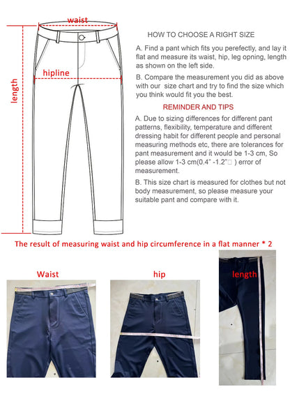 29-42 Men's Summer Pants Thin Straight Stretch Casual Pants with No Trace No Ironing Fabric Silky and Cool Feeling.