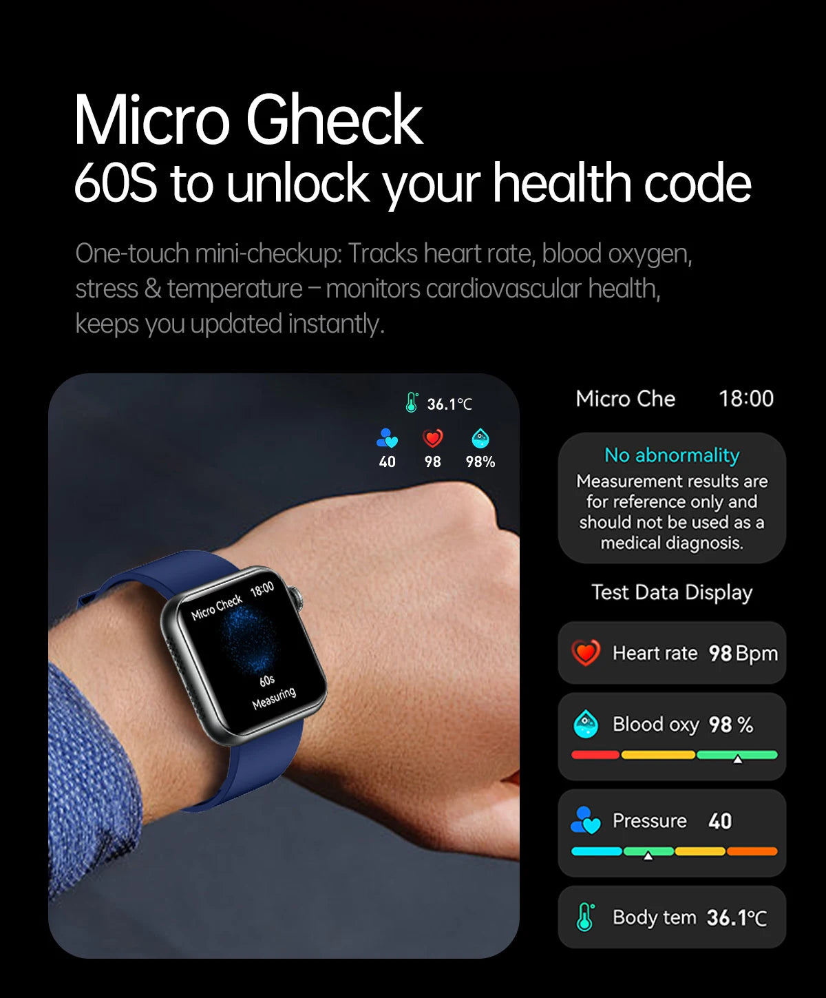 2025 New LED Women AI Smart Diagnosis Smart Watch HRV+PPG Blood Pressure Blood oxygen Health monitor IP68 NFC Smartwatches ﻿.