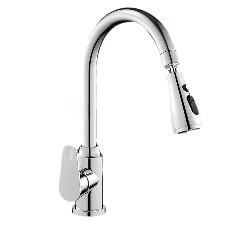 GEGVE Removable Kitchen Faucet  Flexible Head Hot Cold Faucets Tap Tap Mixer Manual Black for Kitchen Sink Adapted To Israel
