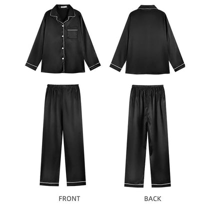 Pyjama-Sets für Frauen 2024, sexy Seide, Damen-Pyjama-Sets, Nachtwäsche, langärmelige Strickjacke, Set für Damen, Eisseiden-Pyjama, Heimkleidung.