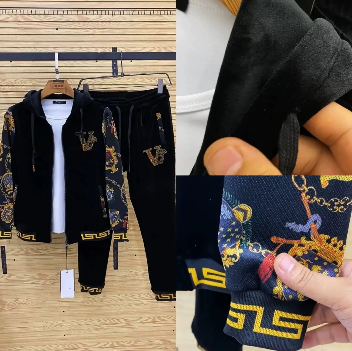 Men's autumn casual two-piece set, new coat, pants, fashionable youth suit..