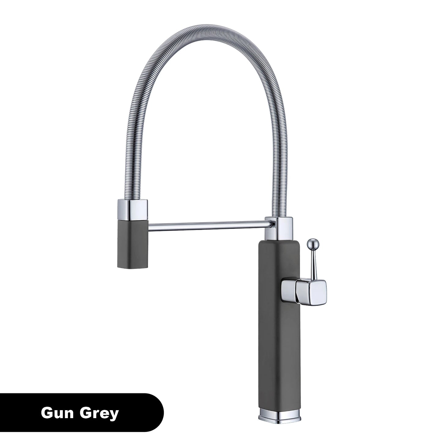 Modern red brass kitchen faucet with single handle and single hole ceramic valve core, hot and cold water pull-out sink Mixer