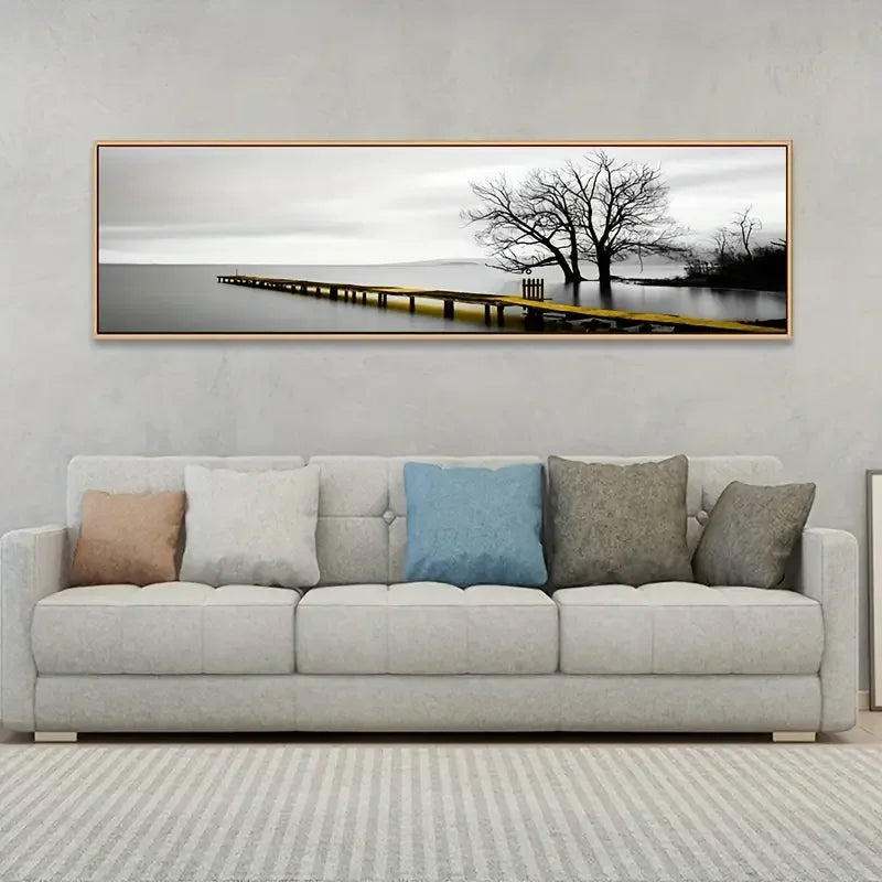 1pc Industrial Style Bridge Scenery HD Canvas Painting Art Posters for Home and Office Decor  Wall Pictures  Frameless.