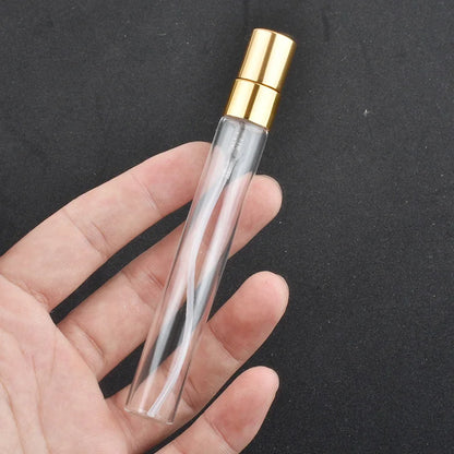20PCS/LOT 3ML 5ML 10ML Mini Portable Colorful Glass Perfume Bottle With Aluminum Atomizer Empty Cosmetic Containers For Travel.