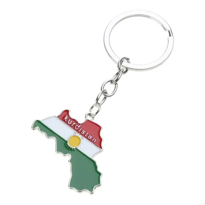 U2JF Unisex Kurdistan Map Pendant Necklace for Women Men Choker Keychain Gift.