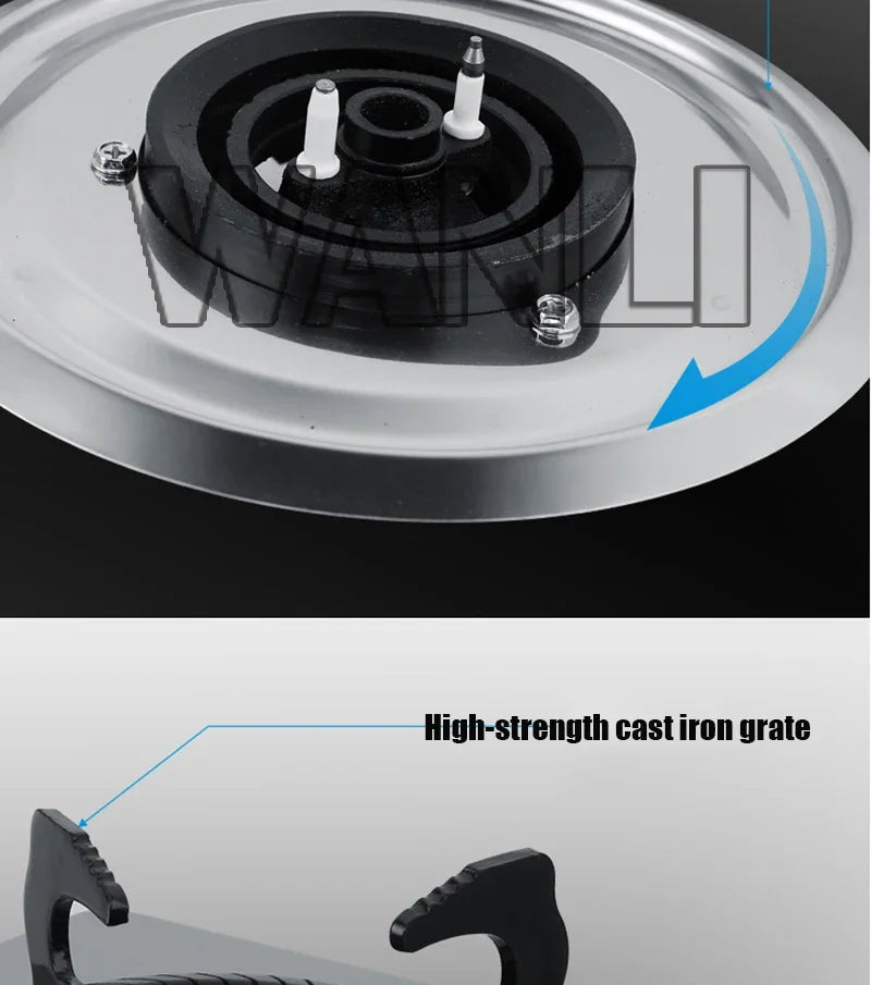 4.0KW Household Single-Burner Gas Stove/Desktop Embedded Dual-Purpose Natural Liquefied Gas Stove /Electronic Pulser.