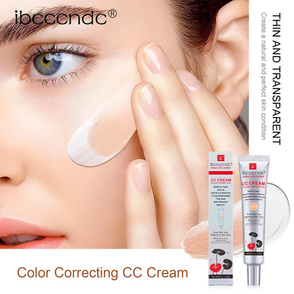 45ml Color Correcting CC Cream Facial Centella Asiatica Repair BB Cream Natural Concealer Whitening Liquid Foundation Cosmetics.