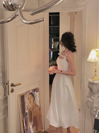 Sommer y2k Spaghetti träger Abend party Kleider solide elegante ärmellose sexy A-Linie kurzes Kleid ein Stück Vestido Mujer