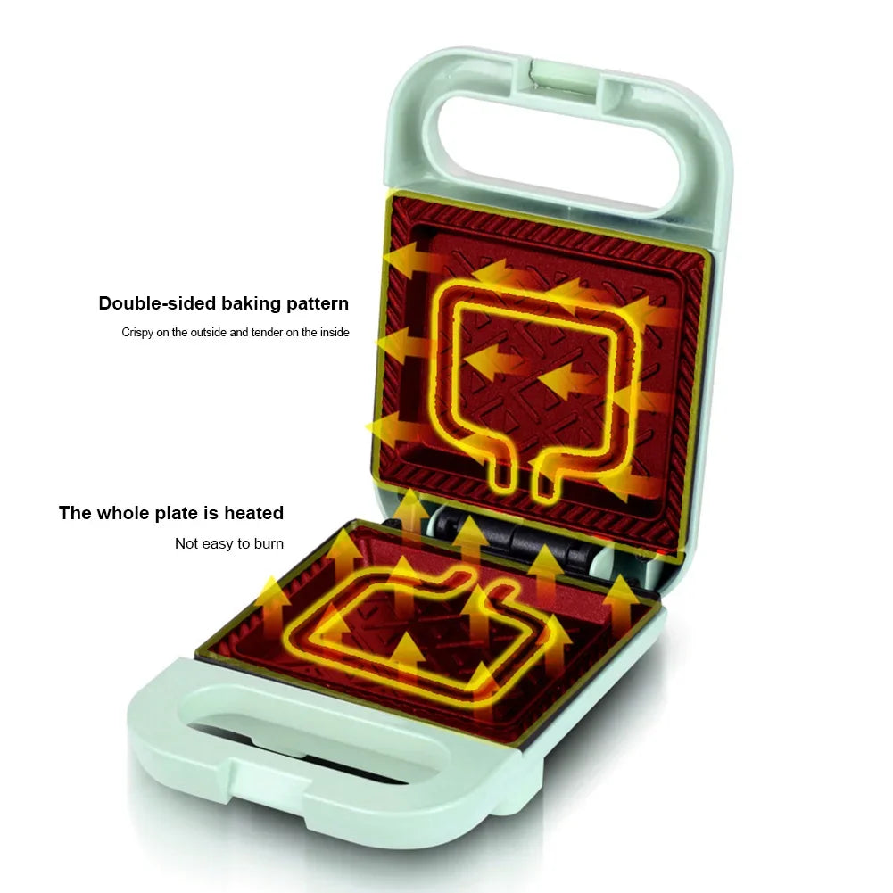 Multifunction Sandwich Maker Fast Heating Toaster Home Breakfast Making Machine Kitchen Electric Baking Pan Roast Meat Omelette.