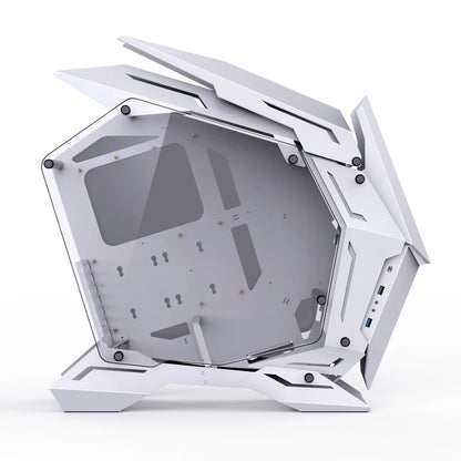 JONSBO MOD-3 Special-shaped Case All Aluminum Tempered Glass E-sports Mecha Theme Chassis E-ATX Motherboard 360 Water-cooled.