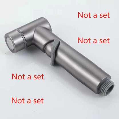 Handheld Bidet Sprayer for Toilet 1-In-2-Out Dual Control Valve Mini Gun gray Dual Control Faucet Hand Shower Bidet for Toilet
