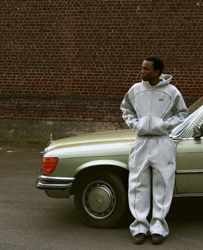 High street hip hop fashion new Y2k men clothing set retro trend casual sportswear personality pattern design loose sweatpants.