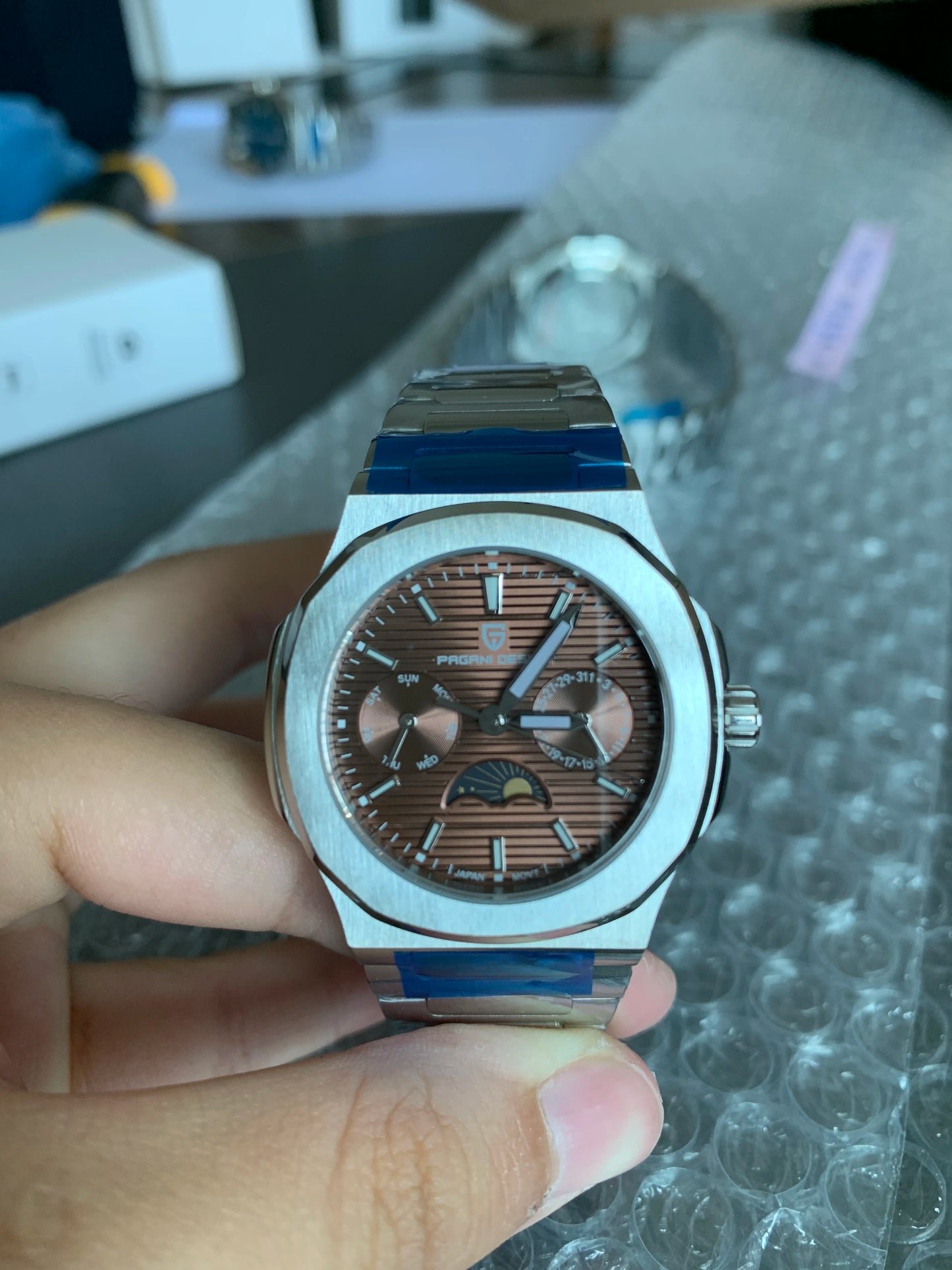 PAGANI DESIGN  Women's Watches Luxury Quartz Watch For Women Multifunctional Chronograph Moon Phase Automatic Date Ladies Watch