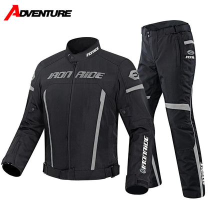 Motorcycle Jacket Waterproof Motorcross Jacket Pants Moto Jacket Windproof Riding Motorbike Clothes With Protective Gear M-3XL.