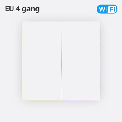 AVATTO Tuya Zigbee/WiFi Smart Lichtschalter mit Neutralleiter, Tasten-Rebound-Schalter mit Umgebungslicht-Unterstützung Alexa Google Home