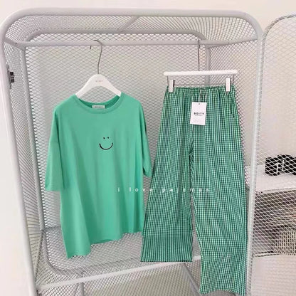 Sommer Neue Damen Pyjamas Loungewear Sets Beliebte Frühling und Herbst Kurzarm Loungewear Weibliche Student Nachtwäsche Loungewear.