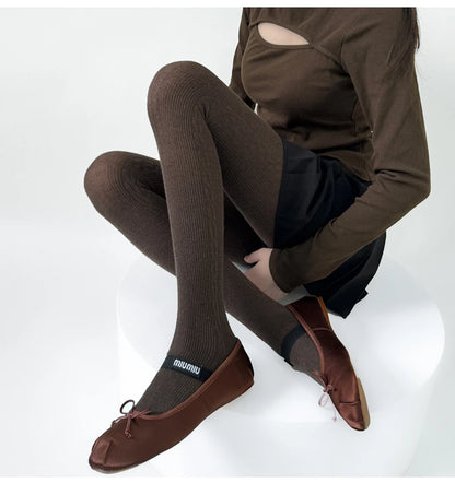 30% Wool Women Pantyhose Autumn Winter Comfortable Tights Girls Basic Bottom Leggings Long Stockings Black White Brown Grey