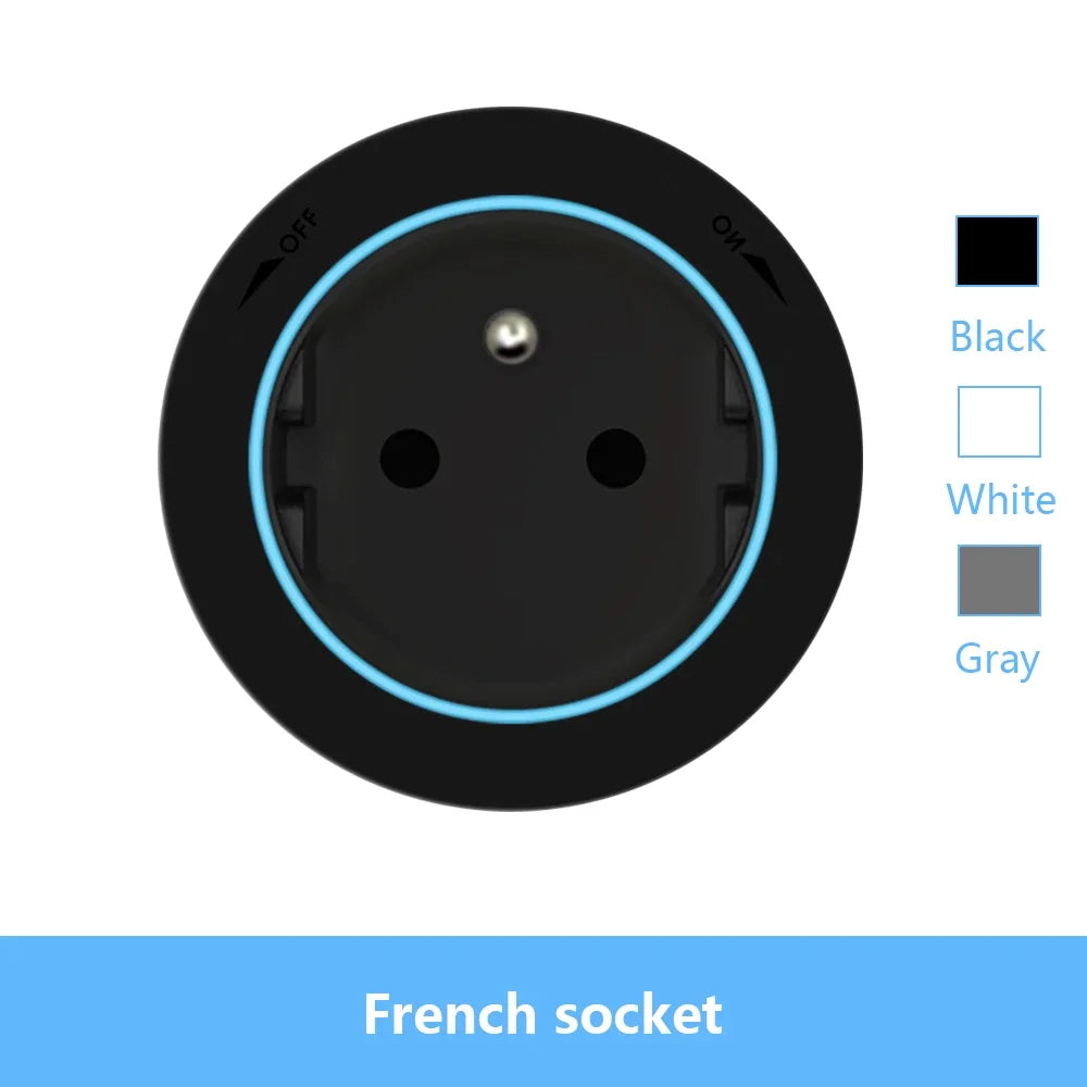 Wandsteckdose EU UK FR Korea Standard Home Küche Badezimmer Büro Wandsteckdosen Stecker Adapter Weiß Schwarz