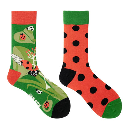 1 Pair Man Women Sock Original AB Tide Socks Colorful Cat Dog Koala Cow Cotton Socks Four Seasons Unisex Medium tube Socks Gift