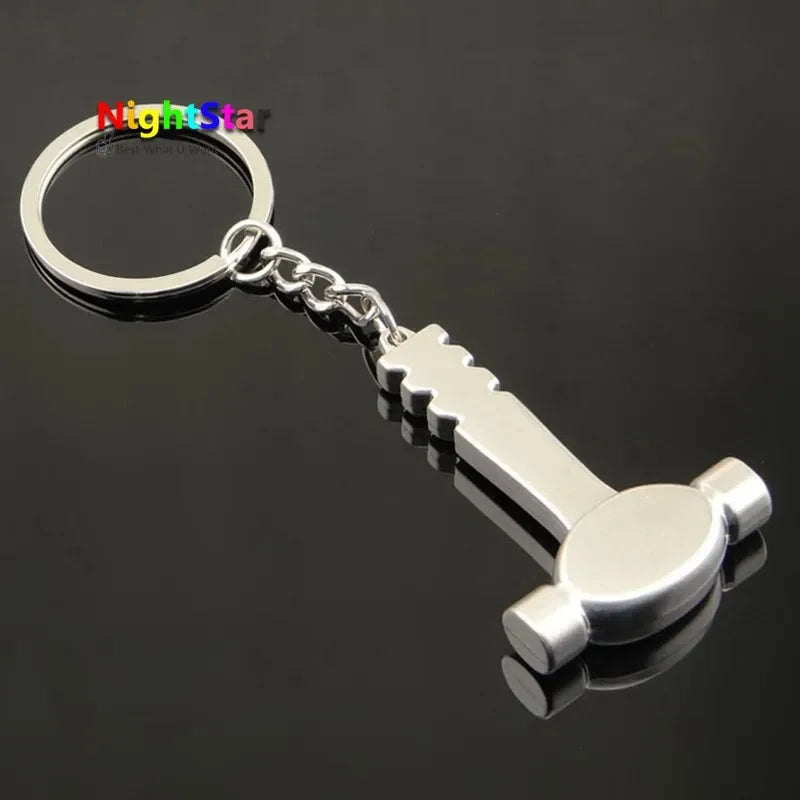 1Pcs Mini Nette Kreative Werkzeug-schlüssel Ax Zange Bohrer Herrscher Schraubendreher Spanner Schlüssel Kette Ring Schlüsselring Metall Kirsite 16 stil Geschenk