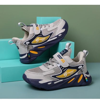 Kids Boy Fashion Trend Casual Sneaker Non-Slip Children's Sports Shoes Breathable Mesh Comfortable Wear.