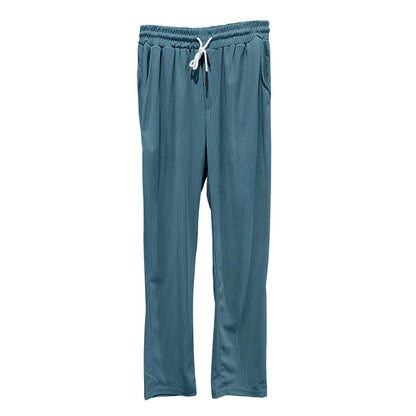 Sommer neue europäische und amerikanische Handel große Herren einfarbig Set mit Kragen, Kurzarm, Reiß verschluss Hosen Set, 2 Stück