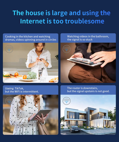 Comfast 3000Mbps  WiFi6 Wireless MESH Router 2.4G/5.8G WPA3 Signal 4 Antenna 4 Gigabit Port Wifi repetidor Roteador CF-WR630AX.